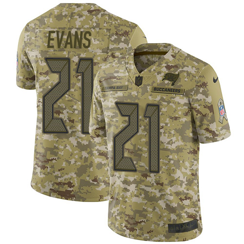 Tampa Bay Buccaneers #21 Justin Evans Camo Men's Stitched Limited 2018 Salute To Service Jersey Men's cheap jerseys for sale - CheapJerseys.Shop
