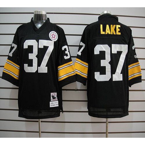 Mitchell And Ness Pittsburgh Steelers #37 Carnell Lake Black Stitched Jersey Men's cheap jerseys for sale - CheapJerseys.Shop