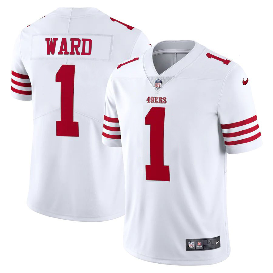 San Francisco 49ers #1 Jimmie Ward White Men's 2022-23 Limited Stitched Vapor Untouchable Jersey cheap jerseys for sale - CheapJerseys.Shop