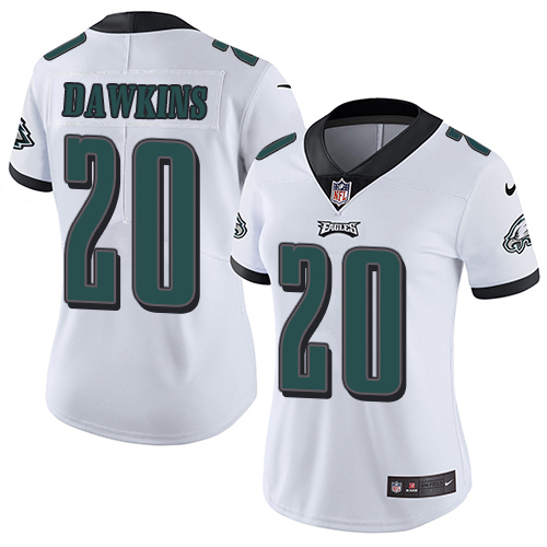 Eagles #20 Brian Dawkins White Women's Stitched Vapor Untouchable Limited Jersey cheap jerseys for sale - CheapJerseys.Shop