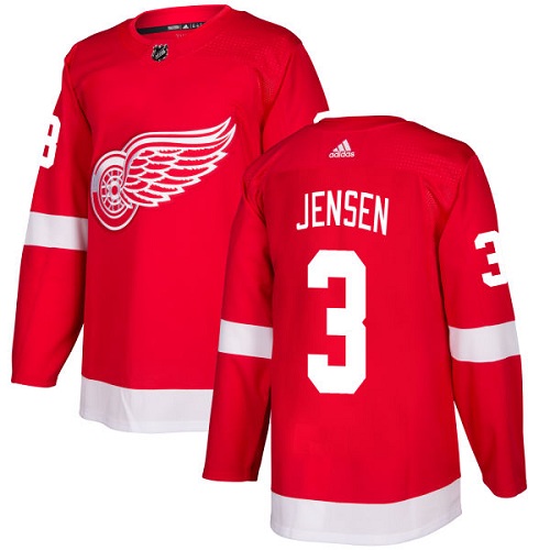 Detroit Red Wings #3 Nick Jensen Red Home Authentic Stitched Jersey Men's cheap jerseys for sale - CheapJerseys.Shop