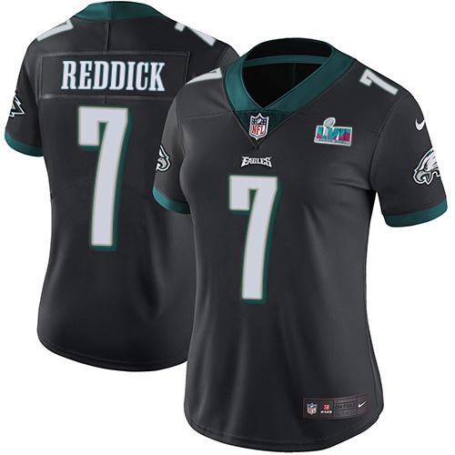 Eagles #7 Haason Reddick Black Alternate Super Bowl LVII Patch Women's Stitched Vapor Untouchable Limited Jersey cheap jerseys for sale - CheapJerseys.Shop