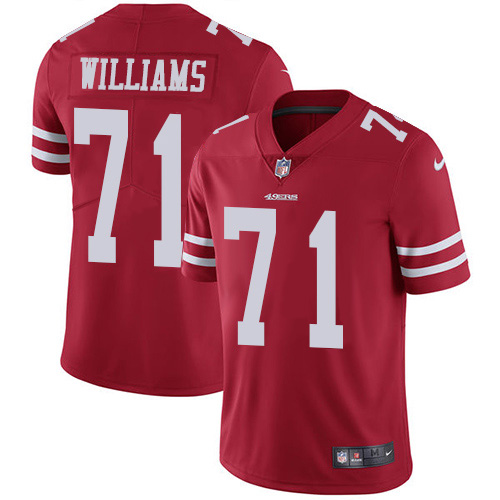 San Francisco San Francisco 49ers #71 Trent Williams Red Team Color Youth Stitched Vapor Untouchable Limited Jersey Youth cheap jerseys for sale - CheapJerseys.Shop