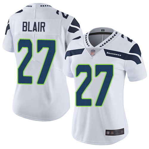 Seattle Seahawks #27 Marquise Blair White Women's Stitched Vapor Untouchable Limited Jersey Womens cheap jerseys for sale - CheapJerseys.Shop