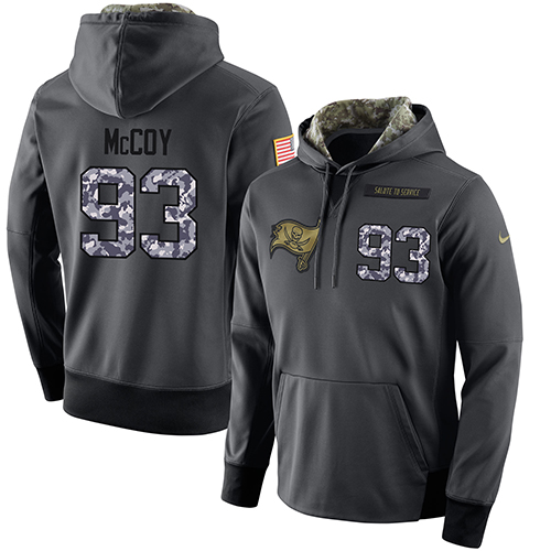 Men's Tampa Bay Buccaneers #93 Gerald McCoy Stitched Black Anthracite Salute To Service Player Performance Hoodie cheap jerseys for sale - CheapJerseys.Shop