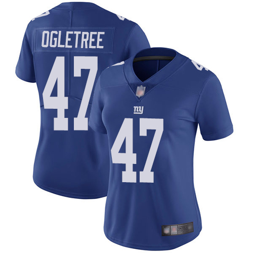 New York Giants #47 Alec Ogletree Royal Blue Team Color Women's Stitched Vapor Untouchable Limited Jersey Womens cheap jerseys for sale - CheapJerseys.Shop