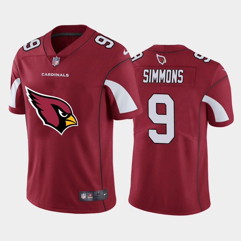 Cardinals #9 Isaiah Simmons Red Men's Big Team Logo Vapor Limited Jersey cheap jerseys for sale - CheapJerseys.Shop