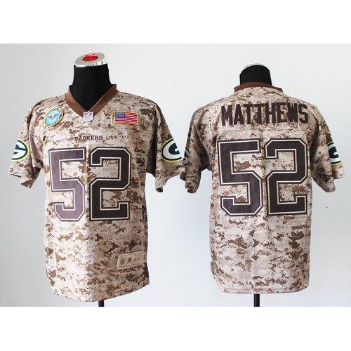 Green Bay Packers #52 Clay Matthews Camo Men's Stitched New Elite USMC Jersey Men's cheap jerseys for sale - CheapJerseys.Shop