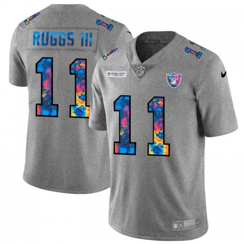 Las Vegas Las Vegas Raiders #11 Henry Ruggs III Men's Multi-Color 2020 Crucial Catch Jersey Greyheather Men's cheap jerseys for sale - CheapJerseys.Shop