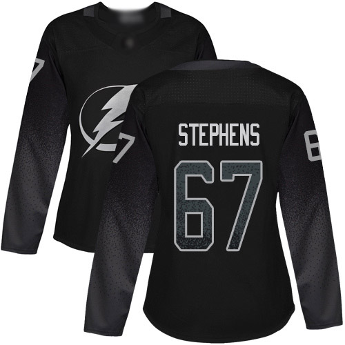 Tampa Bay Lightning #67 Mitchell Stephens Black Alternate Authentic Women's Stitched Jersey Womens cheap jerseys for sale - CheapJerseys.Shop
