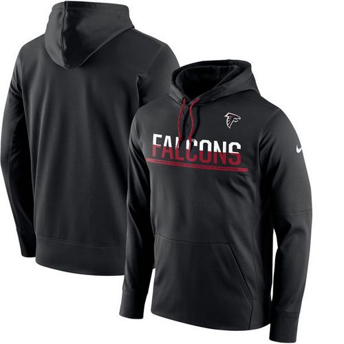 Men's Atlanta Falcons Black Sideline Circuit Pullover Performance Hoodie cheap jerseys for sale - CheapJerseys.Shop