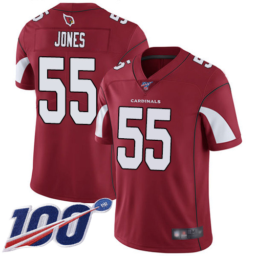 Arizona Cardinals #55 Chandler Jones Red Team Color Men's Stitched 100th Season Vapor Limited Jersey Men's cheap jerseys for sale - CheapJerseys.Shop
