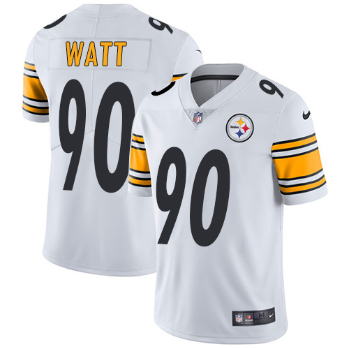 Steelers #90 T. J. Watt White Youth Stitched Vapor Untouchable Limited Jersey cheap jerseys for sale - CheapJerseys.Shop