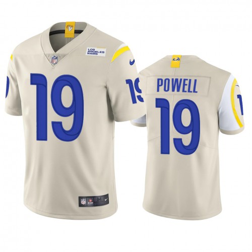 Los Angeles Los Angeles Rams #19 Brandon Powell Men's Vapor Limited Jersey - Bone Men's cheap jerseys for sale - CheapJerseys.Shop