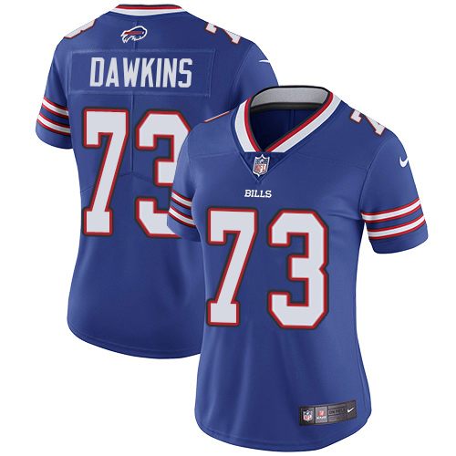 Bills #73 Dion Dawkins Royal Blue Team Color Women's Stitched Vapor Untouchable Limited Jersey cheap jerseys for sale - CheapJerseys.Shop