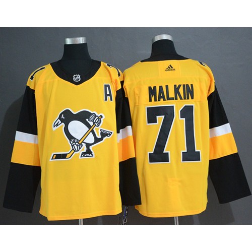 Pittsburgh Penguins #71 Evgeni Malkin Gold Alternate Authentic Stitched Jersey Men's cheap jerseys for sale - CheapJerseys.Shop