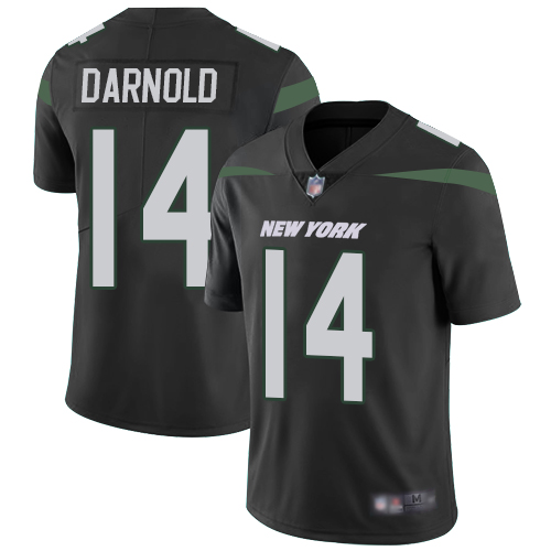New York Jets #14 Sam Darnold Black Alternate Men's Stitched Vapor Untouchable Limited Jersey Men's cheap jerseys for sale - CheapJerseys.Shop