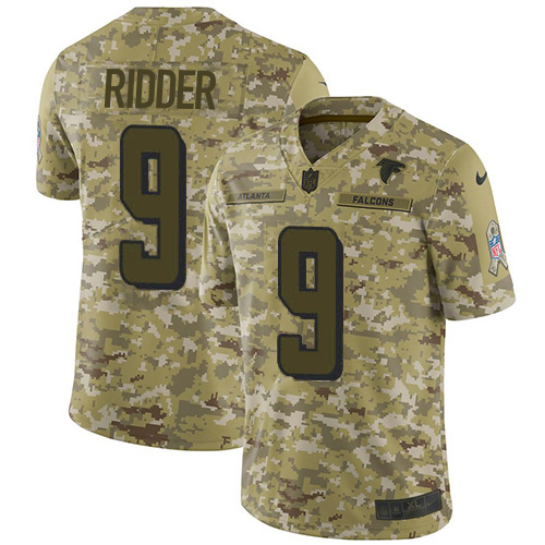 Falcons #9 Desmond Ridder Camo Stitched Youth Limited 2018 Salute To Service Jersey cheap jerseys for sale - CheapJerseys.Shop