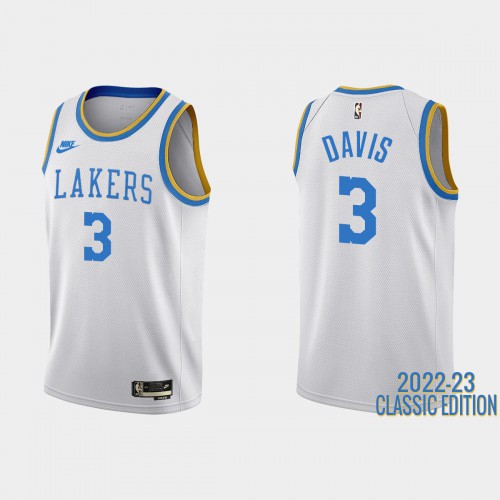 Los Angeles Los Angeles Lakers #3 Anthony Davis White Mens 2022-23 Classic Edition Jersey Mens cheap jerseys for sale - CheapJerseys.Shop