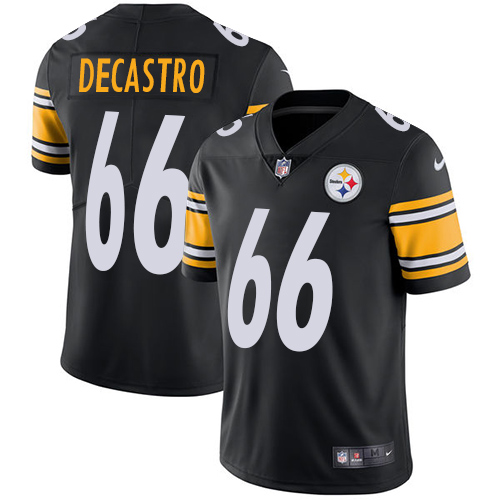 Pittsburgh Steelers #66 David DeCastro Black Team Color Men's Stitched Vapor Untouchable Limited Jersey Men's cheap jerseys for sale - CheapJerseys.Shop