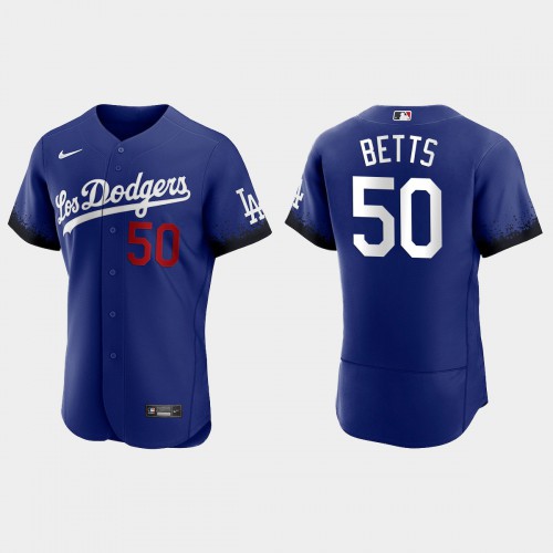 Los Angeles Los Angeles Dodgers #50 Mookie Betts Men's 2021 City Connect Authentic Jersey Royal Men's cheap jerseys for sale - CheapJerseys.Shop