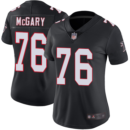 Atlanta Falcons #76 Kaleb McGary Black Alternate Women's Stitched Vapor Untouchable Limited Jersey Womens cheap jerseys for sale - CheapJerseys.Shop