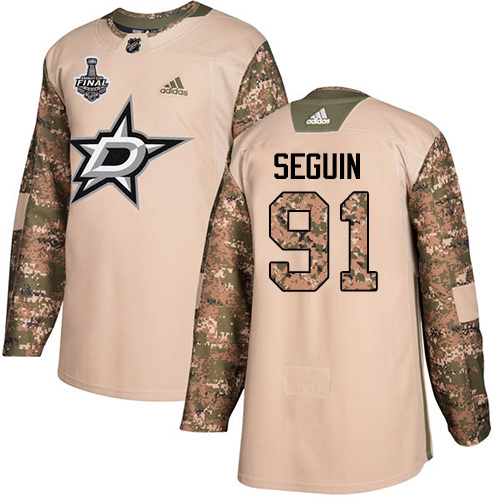 Dallas Stars #91 Tyler Seguin Camo Authentic 2017 Veterans Day 2020 Stanley Cup Final Stitched Jersey Men's cheap jerseys for sale - CheapJerseys.Shop