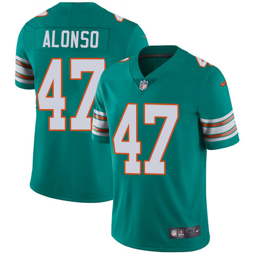 Miami Dolphins #47 Kiko Alonso Aqua Green Alternate Men's Stitched Vapor Untouchable Limited Jersey Men's cheap jerseys for sale - CheapJerseys.Shop