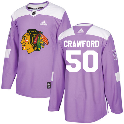 Chicago Blackhawks #50 Corey Crawford Purple Authentic Fights Cancer Stitched Youth Jersey Youth cheap jerseys for sale - CheapJerseys.Shop