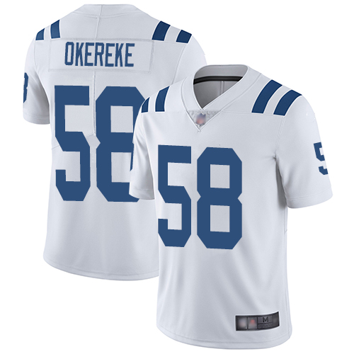 Indianapolis Colts #58 Bobby Okereke White Men's Stitched Vapor Untouchable Limited Jersey Men's cheap jerseys for sale - CheapJerseys.Shop