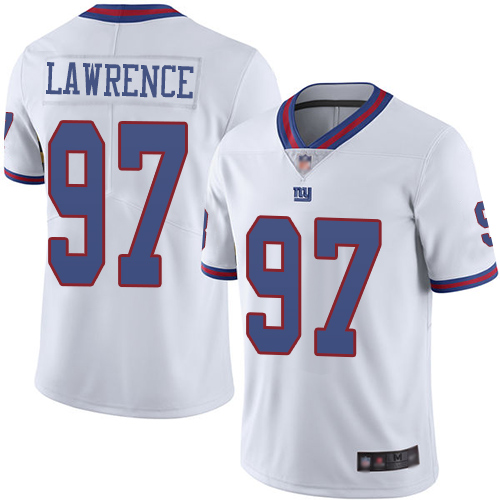 Giants #97 Dexter Lawrence White Youth Stitched Limited Rush Jersey cheap jerseys for sale - CheapJerseys.Shop