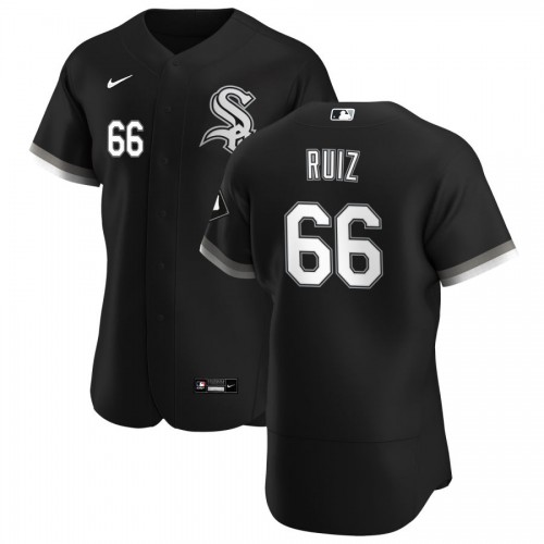 Chicago Chicago White Sox #66 Jose Ruiz Men's Black Alternate 2020 Authentic Player Jersey Men's cheap jerseys for sale - CheapJerseys.Shop