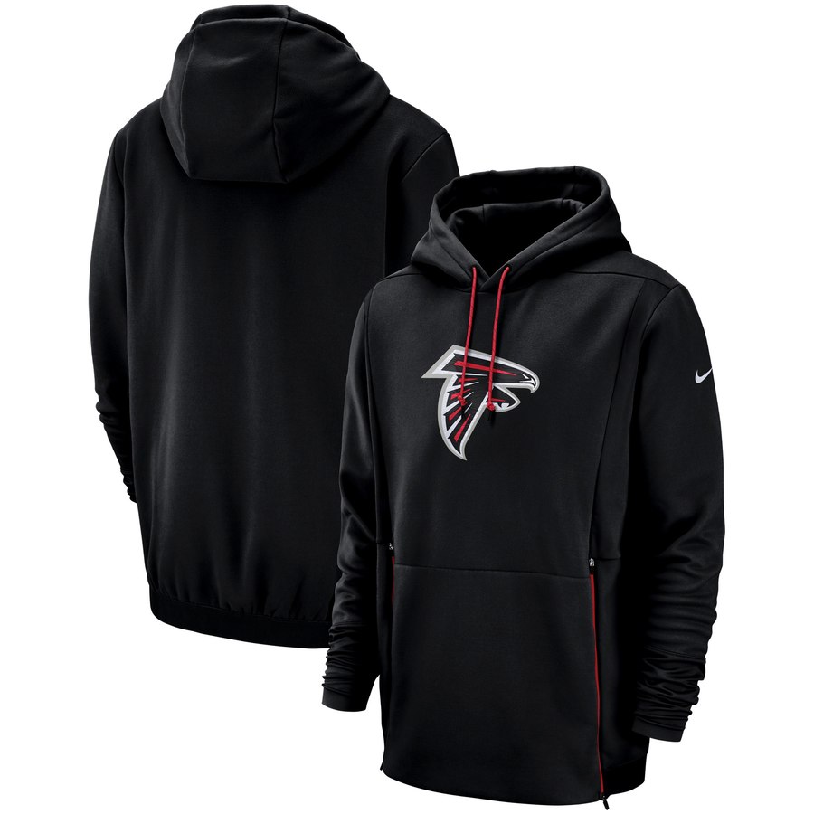 Atlanta Falcons Sideline Performance Player Pullover Hoodie Black cheap jerseys for sale - CheapJerseys.Shop