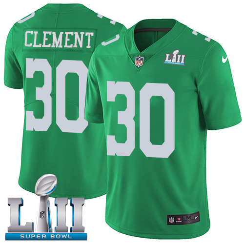 Philadelphia Eagles #30 Corey Clement Green Super Bowl LII Youth Stitched Limited Rush Jersey Youth cheap jerseys for sale - CheapJerseys.Shop