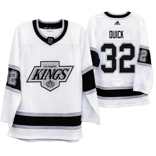 Los Angeles Los Angeles Kings #32 Jonathan Quick Men's 2019-20 Heritage White Throwback 90s Jersey Men's cheap jerseys for sale - CheapJerseys.Shop