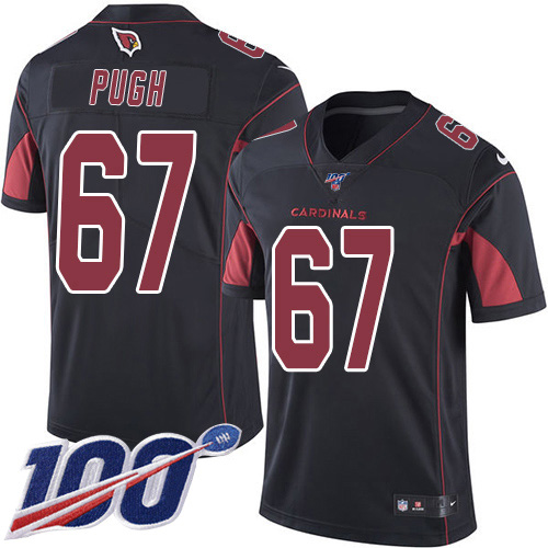 Arizona Cardinals #67 Justin Pugh Black Men's Stitched Limited Rush 100th Season Jersey Men's cheap jerseys for sale - CheapJerseys.Shop