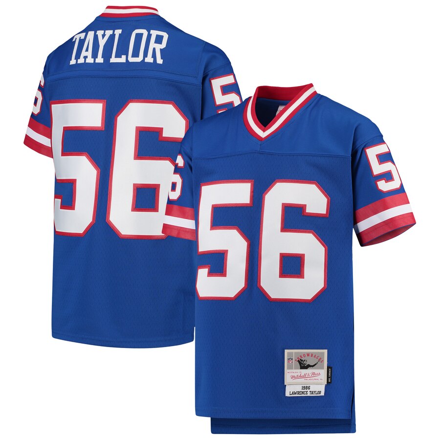 Youth New York Giants #56 Lawrence Taylor Mitchell & Ness Royal 1986 Legacy Retired Player Jersey cheap jerseys for sale - CheapJerseys.Shop