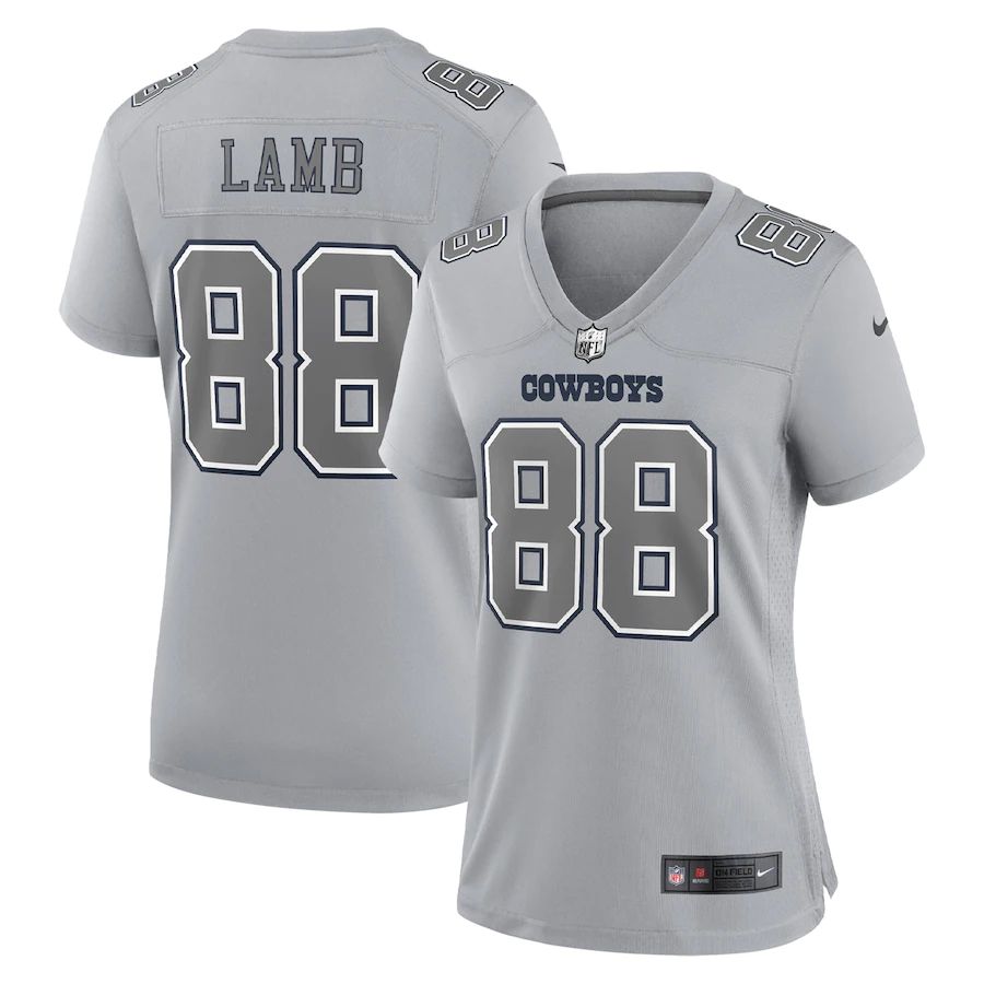 Dallas Cowboys #88 CeeDee Lamb Women's Gray Atmosphere Fashion Game Jersey cheap jerseys for sale - CheapJerseys.Shop