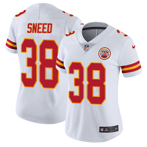 Chiefs #38 L'Jarius Sneed White Women's Stitched Vapor Untouchable Limited Jersey cheap jerseys for sale - CheapJerseys.Shop