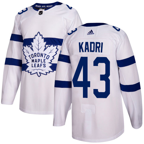 Maple Toronto Maple Leafs #43 Nazem Kadri White Authentic 2018 Stadium Series Stitched Jersey Men's cheap jerseys for sale - CheapJerseys.Shop
