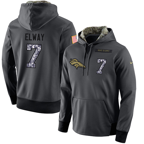Men's Denver Broncos #7 John Elway Stitched Black Anthracite Salute To Service Player Performance Hoodie cheap jerseys for sale - CheapJerseys.Shop