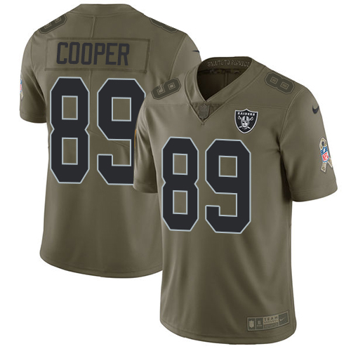 Las Vegas Raiders #89 Amari Cooper Olive Men's Stitched Limited 2017 Salute To Service Jersey Men's cheap jerseys for sale - CheapJerseys.Shop