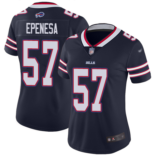 Buffalo Bills #57 A.J. Epenesas Navy Women's Stitched Limited Inverted Legend Jersey Womens cheap jerseys for sale - CheapJerseys.Shop
