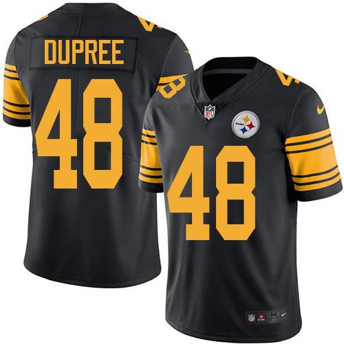 Pittsburgh Steelers #48 Bud Dupree Black Youth Stitched Limited Rush Jersey Youth cheap jerseys for sale - CheapJerseys.Shop