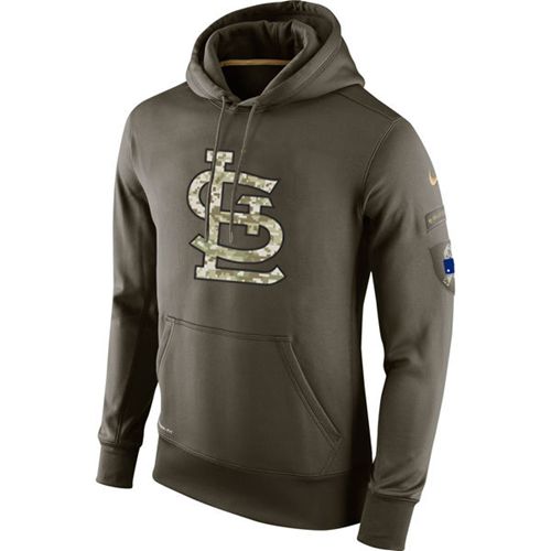 Men's St.Louis Cardinals Olive Salute To Service KO Performance Hoodie cheap jerseys for sale - CheapJerseys.Shop