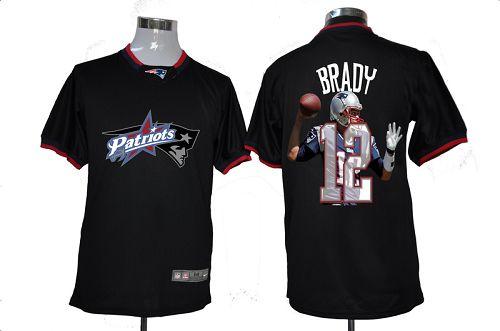 Patriots #12 Tom Brady Black Men's Game All Star Fashion Jersey cheap jerseys for sale - CheapJerseys.Shop