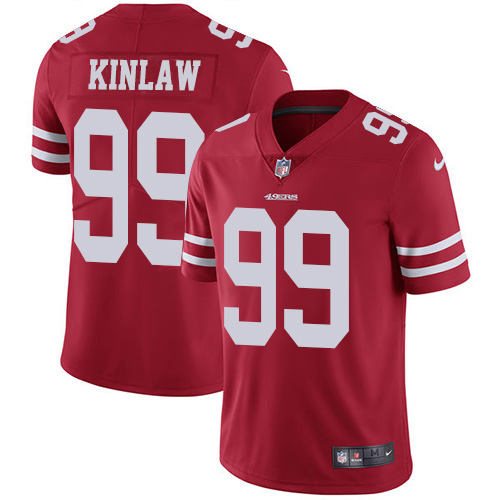 San Francisco 49ers #99 Javon Kinlaw Red Team Color Men's Stitched Vapor Untouchable Limited Jersey Men's cheap jerseys for sale - CheapJerseys.Shop