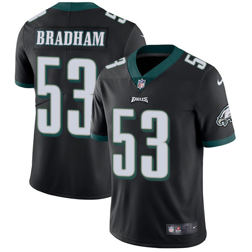 Philadelphia Eagles #53 Nigel Bradham Black Alternate Men's Stitched Vapor Untouchable Limited Jersey Men's cheap jerseys for sale - CheapJerseys.Shop