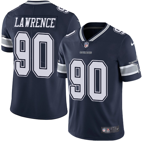 Cowboys #90 Demarcus Lawrence Navy Blue Team Color Men's Stitched Vapor Untouchable Limited Jersey cheap jerseys for sale - CheapJerseys.Shop