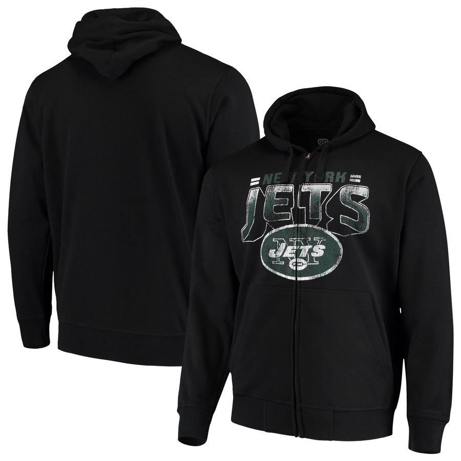 New York Jets G-III Sports By Carl Banks Perfect Season Full-Zip Hoodie Black cheap jerseys for sale - CheapJerseys.Shop
